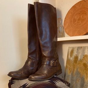 American Eagle Knee High Leather Riding Boots US 9